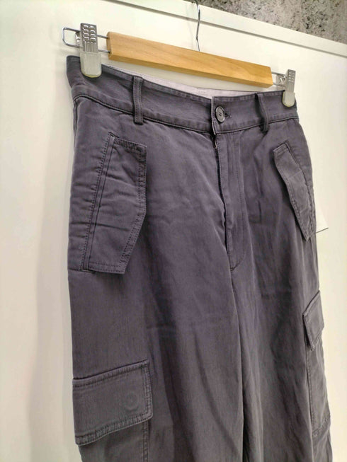 ニジュウサンク 23区 キュプラ ナイロン ポリ ワイドレッグ  カーゴパンツ レディース JPN:38